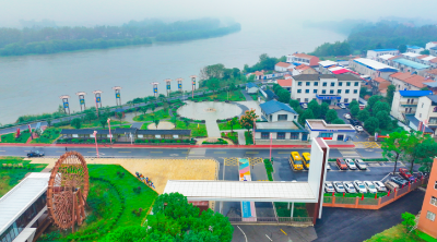 汉江在这绕了道弯——一环江水村边合 阜美马鞍入画来