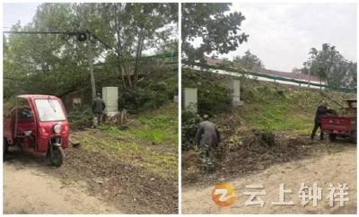 文集镇整治347国道环境 擦亮集镇“门户”颜值