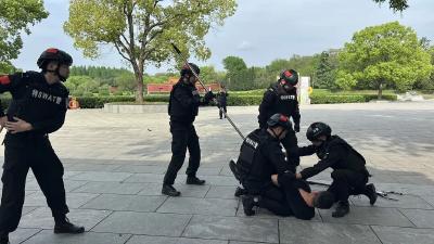 明显陵文化旅游景区开展反恐防暴应急演练 筑牢安全防线