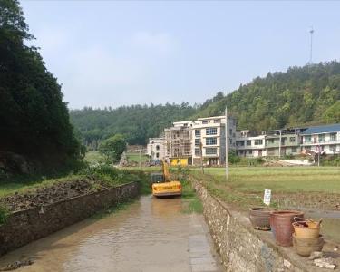 黄石阳新：清理沟渠助防汛 未雨绸缪保畅通