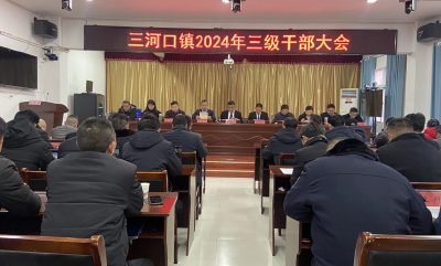 三河口镇召开全镇三级干部大会