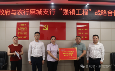 木子店镇政府与农行麻城支行签订“强镇工程”战略合作协议  