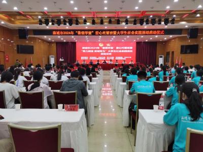 麻城市2024年“暑假学堂”爱心托管班暨“青力缔造 麻城有为”大学生社会实践活动启动