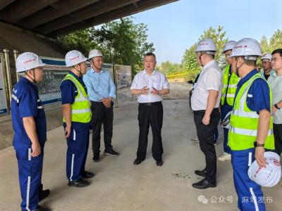 汪国兵调研沿江高铁合武段项目建设