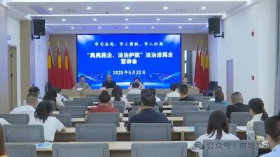 市司法局联合多部门开展“典亮民企·法治护航”普法宣传活动