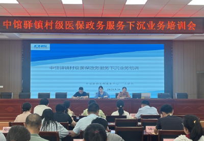 中馆驿镇开展村级医保政务服务下沉业务培训