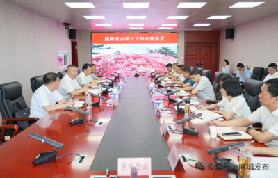 汪国兵调度重点能源项目建设工作