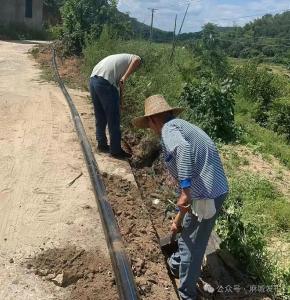 三河口水厂主管网贯通瞿家畈村