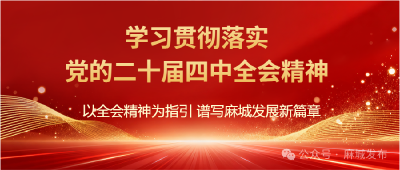 【学习贯彻落实党的二十届四中全会精神】以全会精神为指引 谱写麻城发展新篇章（一）