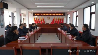 武汉轻工大学来麻城调研乡村振兴工作