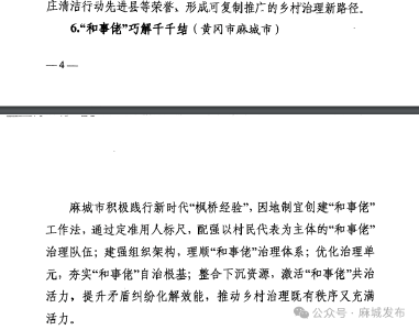 全省20个，麻城市再次入选全省党建引领乡村治理优秀典型案例