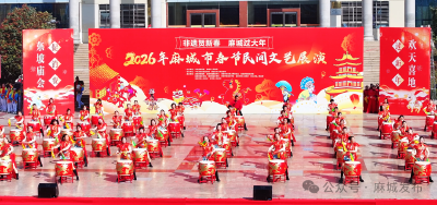 龙腾狮跃！万人空巷！麻城正月初五的年味，藏在这场非遗展演里！