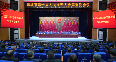 麻城市第十届人民代表大会第五次会议胜利闭幕