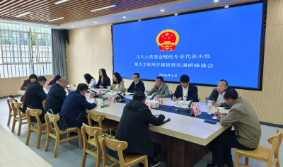 市人大常委会财经专业代表小组调研重大工程项目建设情况