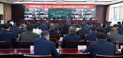 汪国兵主持召开全市社会安全稳定工作会议