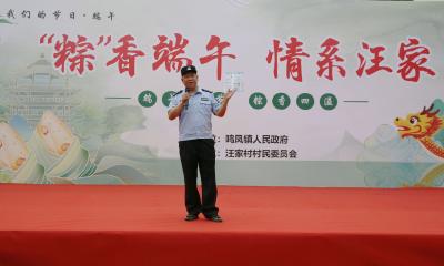 公安民警进村居 平安守护“粽”是情