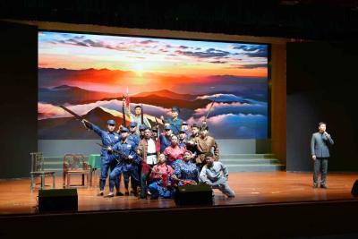 《瓦仓枪声》情景剧在全省统战文化博览汇展演