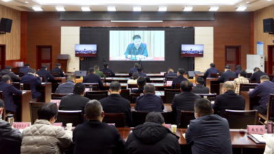 我市组织收听收看全省优化营商环境电视电话会