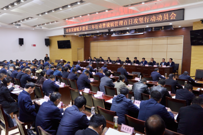 全市美丽城乡建设三年行动暨城镇管理百日攻坚行动动员视频会召开