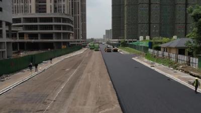 我市19号路工程建设如火如荼