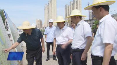 何飞来我市调研检查防汛抗旱和食品安全工作