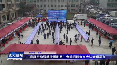 “春风行动暨就业援助月”专场招聘会在大法寺镇举办
