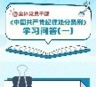 《中国共产党纪律处分条例》学习问答（一）
