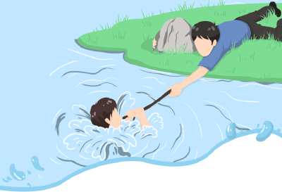 下雨天，防溺水，远离危险水体！