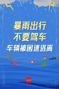 暴雨避险自救指南，快收好！