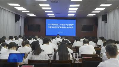 市纪委监委机关学习贯彻党的二十届三中全会精神宣讲报告会举行