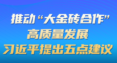 推動“大金磚合作”高質量發展，習近平提出五點建議