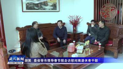 胡昊  查俊等市领导春节前走访慰问离退休老干部