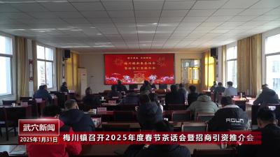 梅川镇召开2025年度春节茶话会暨招商引资推介会