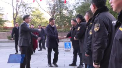 胡昊看望慰问春节期间坚守岗位一线人员