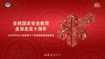 第十个全民国家安全教育日海报来了，请查收！