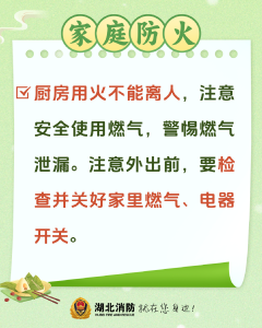 湖北消防发布端午假期消防安全提示