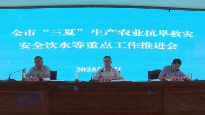 全市“三夏”生产农业抗旱救灾安全饮水等重点工作推进会召开