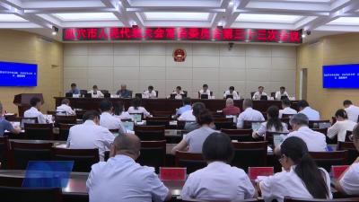 市第九届人大常委会第三十三次会议召开