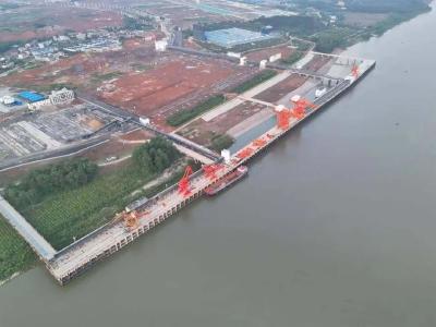 武穴：国内首个投建营一体化码头项目通过交工验收