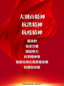 【永放光芒的精神力量】大力弘扬“三大精神”，驱动湖北高质量发展