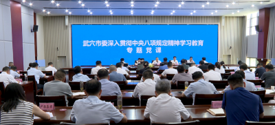 查俊讲授深入贯彻中央八项规定精神学习教育专题党课