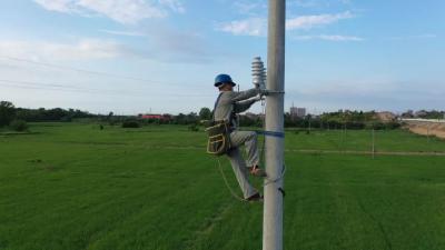 【锲而不舍落实中央八项规定精神】国网武穴供电公司：高温架线润良田 惠民工程暖民心