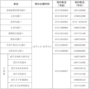国庆中秋假期，武穴这些政务服务“不打烊”