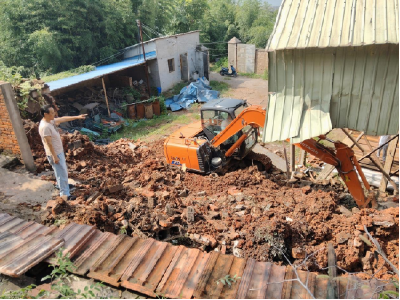 点赞！田镇社区紧急处置一起地质灾害隐患
