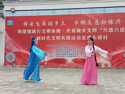 “六进六送”新时代文明实践活动走进四望镇大蒋村