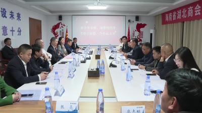 海南省湖北商会考察团来我市考察交流