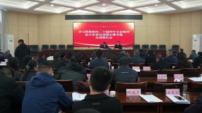 石佛寺镇召开学习贯彻党的二十届四中全会精神宣讲报告会
