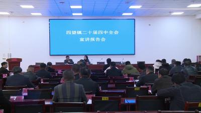 学习贯彻党的二十届四中全会精神武穴市委宣讲团四望镇宣讲报告会举行