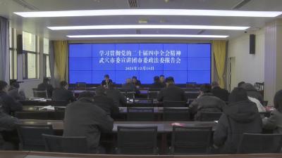 市委政法委：学好悟透全会精神 建设平安法治武穴