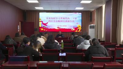 学习贯彻党的二十届四中全会精神武穴市委宣讲团市委党校宣讲报告会举行